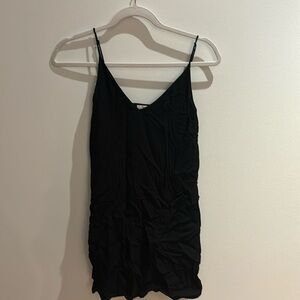 Aritzia Wilfred Free Black Silk Dress with Lining
